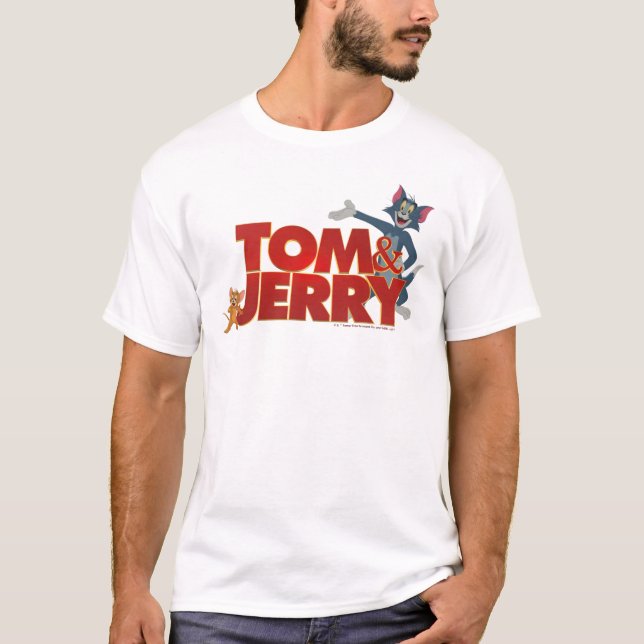 Tom & Jerry mit Movie-Logo T-Shirt (Vorderseite)
