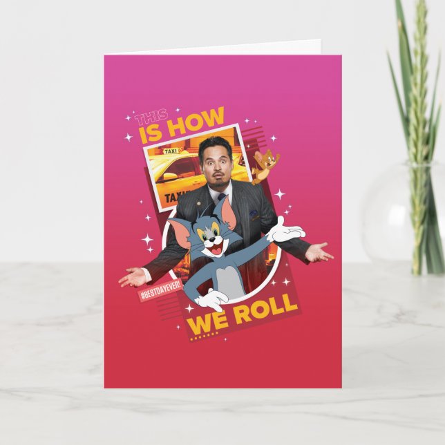 Tom & Jerry mit Terrance - so rollen wir Karte (Vorderseite)