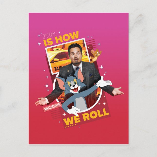 Tom & Jerry mit Terrance - so spielen wir Postkarte (Vorderseite)