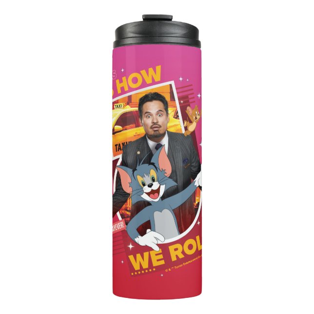 Tom & Jerry mit Terrance - so spielen wir Thermosbecher (Vorderseite)