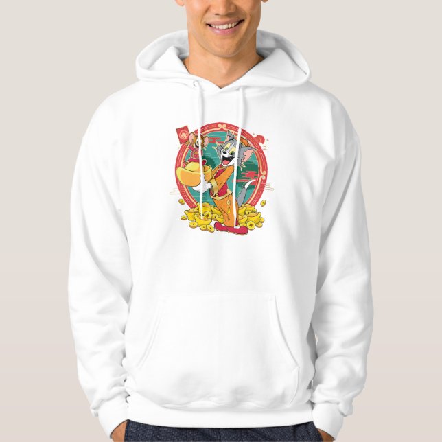 Tom & Jerry New Years Red Envelope Hoodie (Vorderseite)