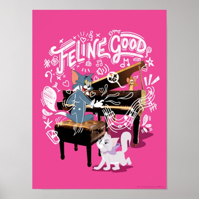 Tom & Jerry Play Piano - Feline Good Poster (Vorne)