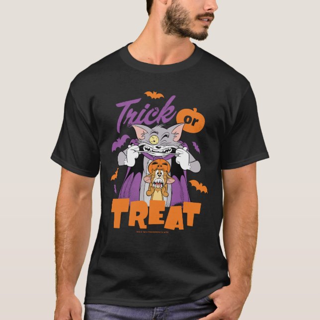 Tom & Jerry | Trick oder Trete T-Shirt (Vorderseite)