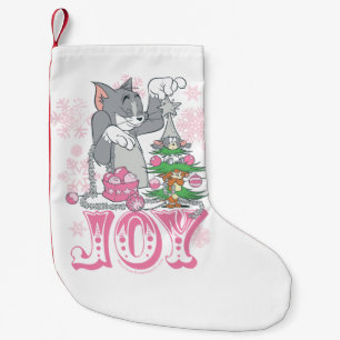 Tom, Jerry und Nibbles dekorieren Joy Kleiner Weihnachtsstrumpf