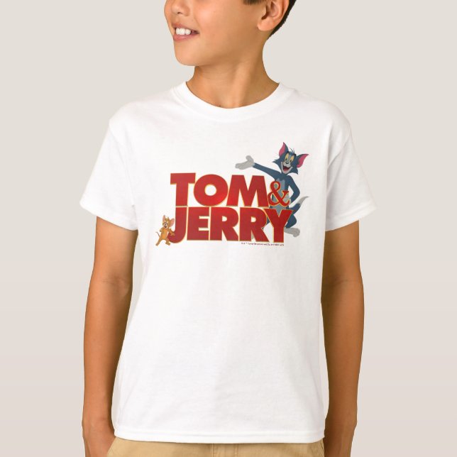 Tom & Jerry With Movie Logo T-Shirt (Vorderseite)