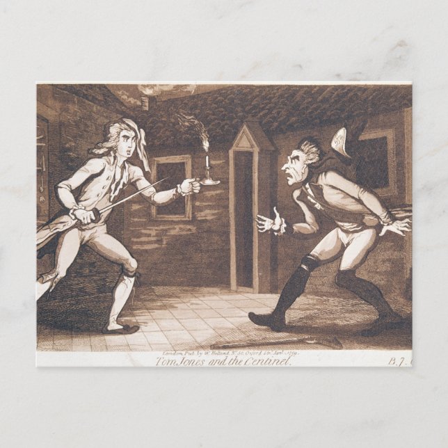 Tom Jones and the Centinel, 1799 Postkarte (Vorderseite)
