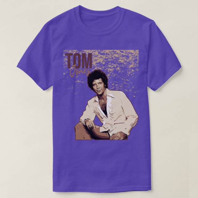 Tom Jones Brown Vintag T-Shirt (Design vorne)