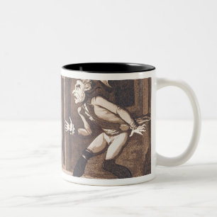 Tom Jones und der Centinel, 1799 Zweifarbige Tasse