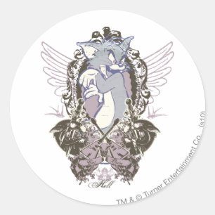 Tom katzt Outa Hell Runder Aufkleber