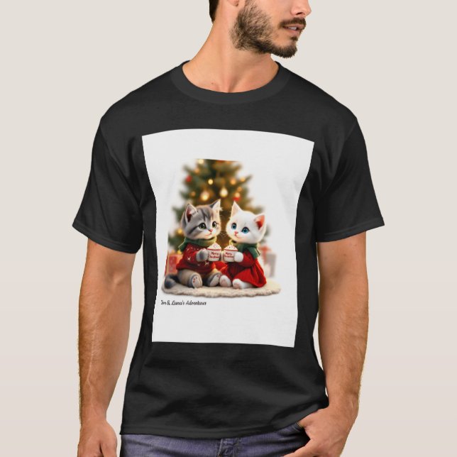 Tom Luna Cozy Christmas Cocoa  T-Shirt (Vorderseite)