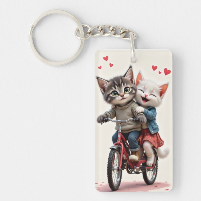 Tom & Luna Valentine Bike Keychain Schlüsselanhänger (Vorderseite)