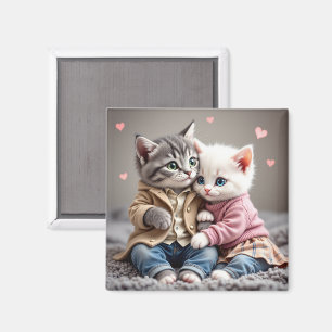 Tom & Luna Valentinsmagnet Süßer Katzenmagnet Magnet