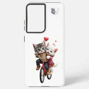 Tom & Luna Valentinstag-Katzen-Paar-Handyhülle Samsung Galaxy Hülle