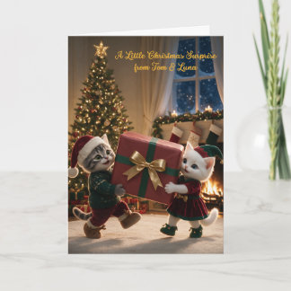 Tom & Luna Weihnachts-Überraschungskarte Feiertagskarte