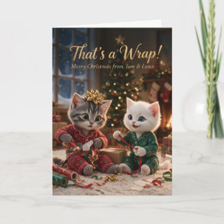 Tom & Luna Weihnachtskarte 'Das war's' Feiertagskarte