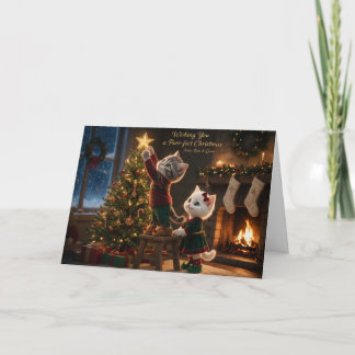Tom & Luna Weihnachtskarte Feiertagskarte