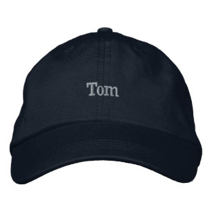 "Tom" Männername bestickt, Bestickte Baseballkappe