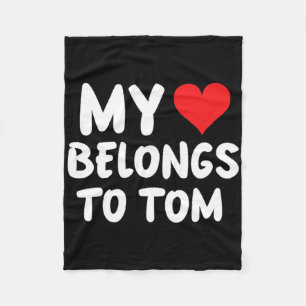 Tom - Mein Herz gehört Tom - Liebe Fleecedecke