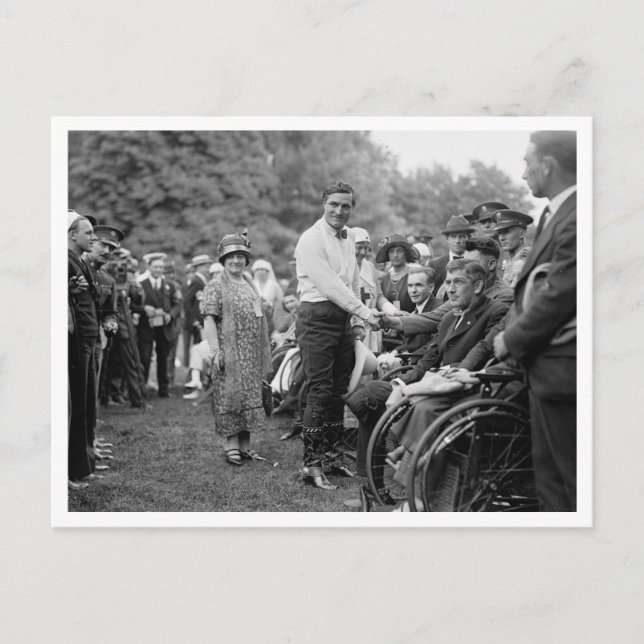 Tom mischte sich im Weißen Haus Postkarte (Vorderseite)