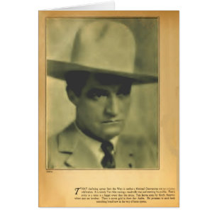 Tom Mix 1928 Vintage Porträtkarte