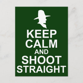 Tom Mix Behielt Ruhe und Schieß gerade Postkarte