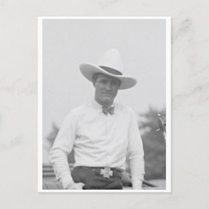 Tom Mix mit Auto, 21.5.1925 Postkarte