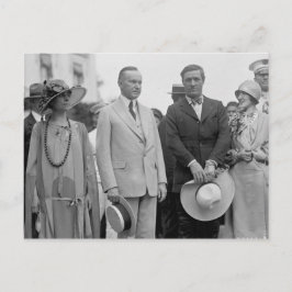 Tom Mix mit Präsident Coolidge Postkarte