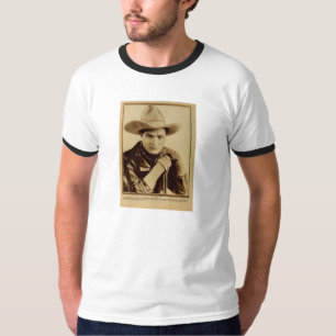 Tom Mixporträt 1918 mit Gewehr für stillen Film T-Shirt