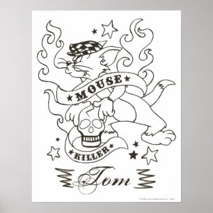 Tom Mouse Killer Tattoo 1 Poster
