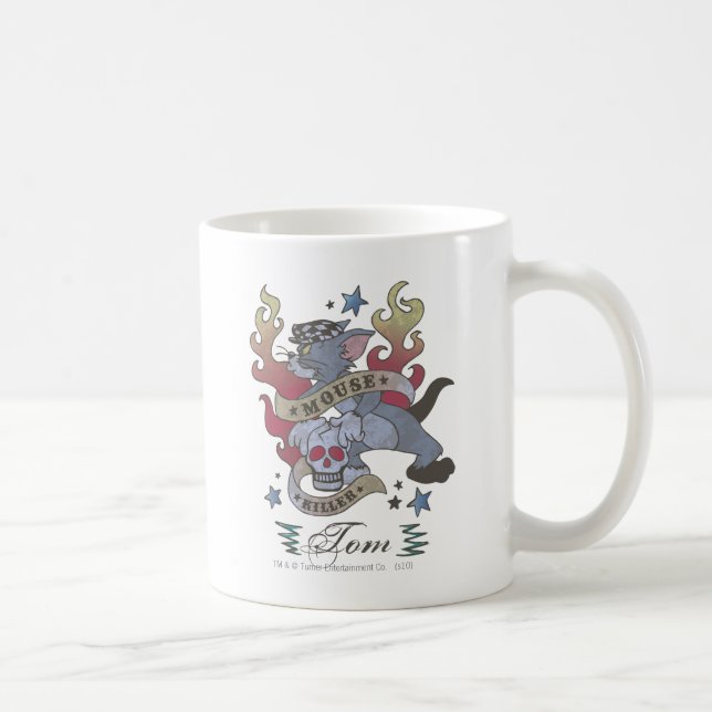 Tom Mouse Killer Tattoo 2 Kaffeetasse (Rechts)