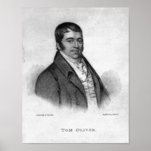 Tom Oliver, graviert von Percy Roberts Poster