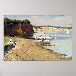 Tom Roberts Slumbering Sea, Mentone Poster