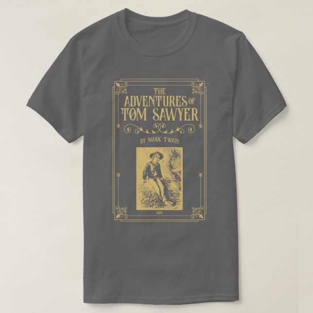 Tom SawyerTwain Huckleberry Finn Englische Lehreri T-Shirt (Design vorne)