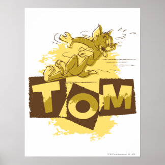 Tom schiebt Stopp Poster