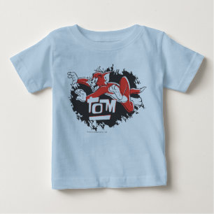 Tom Schwarz-Rot-Logo Baby T-shirt