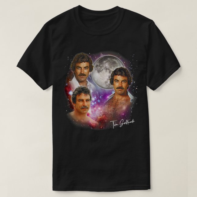 Tom Selleck 80er Ästhetische Gestaltung 2 T-Shirt (Design vorne)