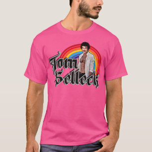 Tom Selleck Rainbow Original Vintager Lüfterentwur T-Shirt