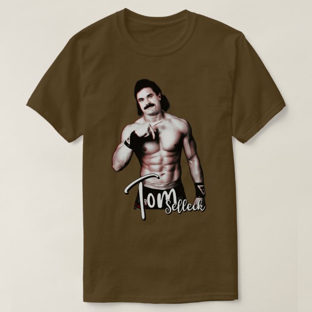 Tom Selleck Sexy Design T-Shirt (Design vorne)