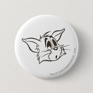 Tom Sleepy Cat Button