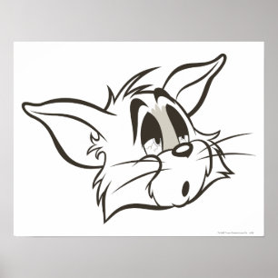 Tom Sleepy Cat Poster