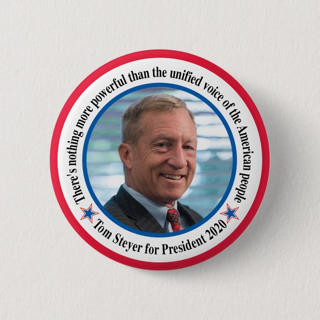 Tom steyer button (Vorderseite)