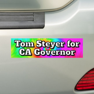 Tom Steyer for CA Governor  Autoaufkleber