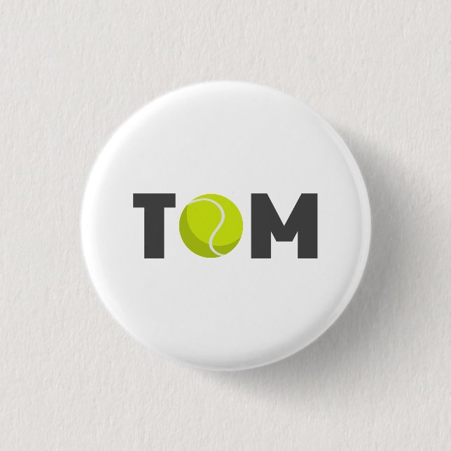Tom Tennis Button (Vorderseite)