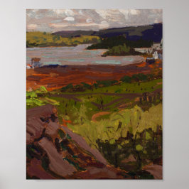 Tom Thompson Painting Canoe Lake Ontario Land Poster