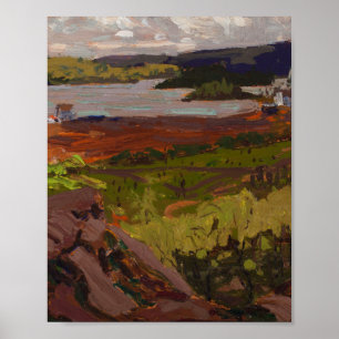 Tom Thompson Painting Canoe Lake Ontario Land Poster