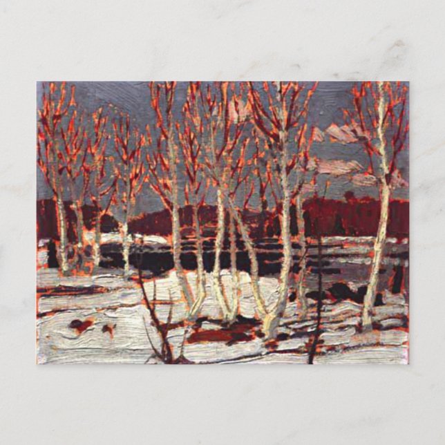 Tom Thomson - April in Algonquin Postkarte (Vorderseite)