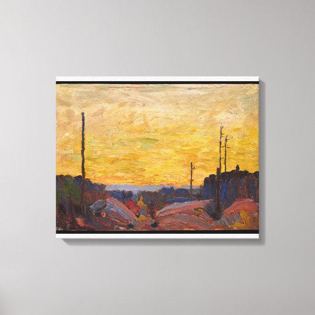 Tom Thomson - BURNED OVER LAND 1916 Leinwanddruck (Vorderseite)