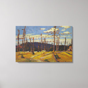 Tom Thomson - BURNT ÜBER DEN WALD 1916 Leinwanddruck