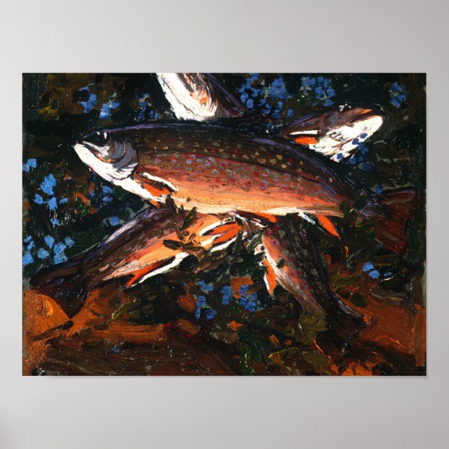 Tom Thomson Canadian Painting Herbst Drei Trout Poster (Vorne)