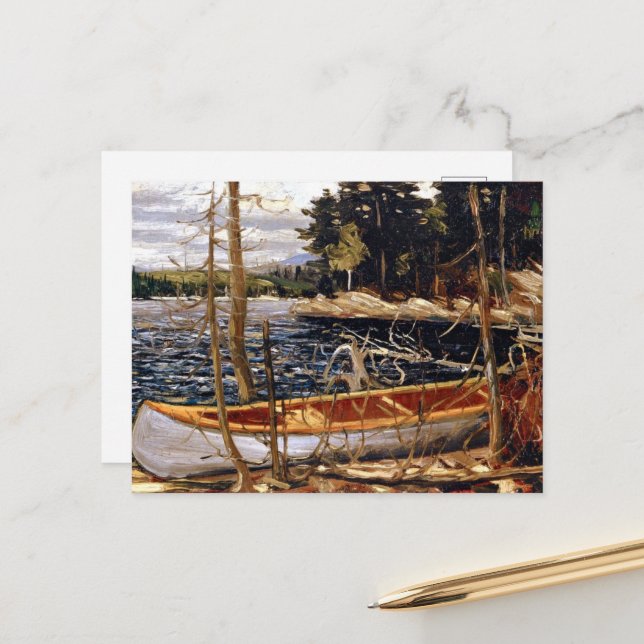 Tom Thomson - Das Kanu Postkarte (Vorderseite/Rückseite Beispiel)